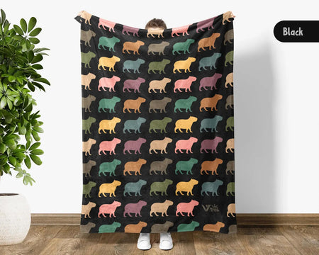 Capybara Lover Blanket, Cute Capybara Throw, Capybara Owner Blanket Gift, Vintage Rodent Blanket, Cozy Capybara Blanket for Animal Fans