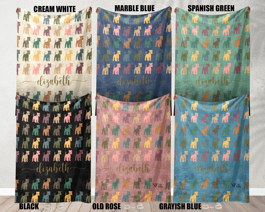 Custom Miniature Schnauzer Blanket - Personalized Name Throw, Cozy Gift Under $50