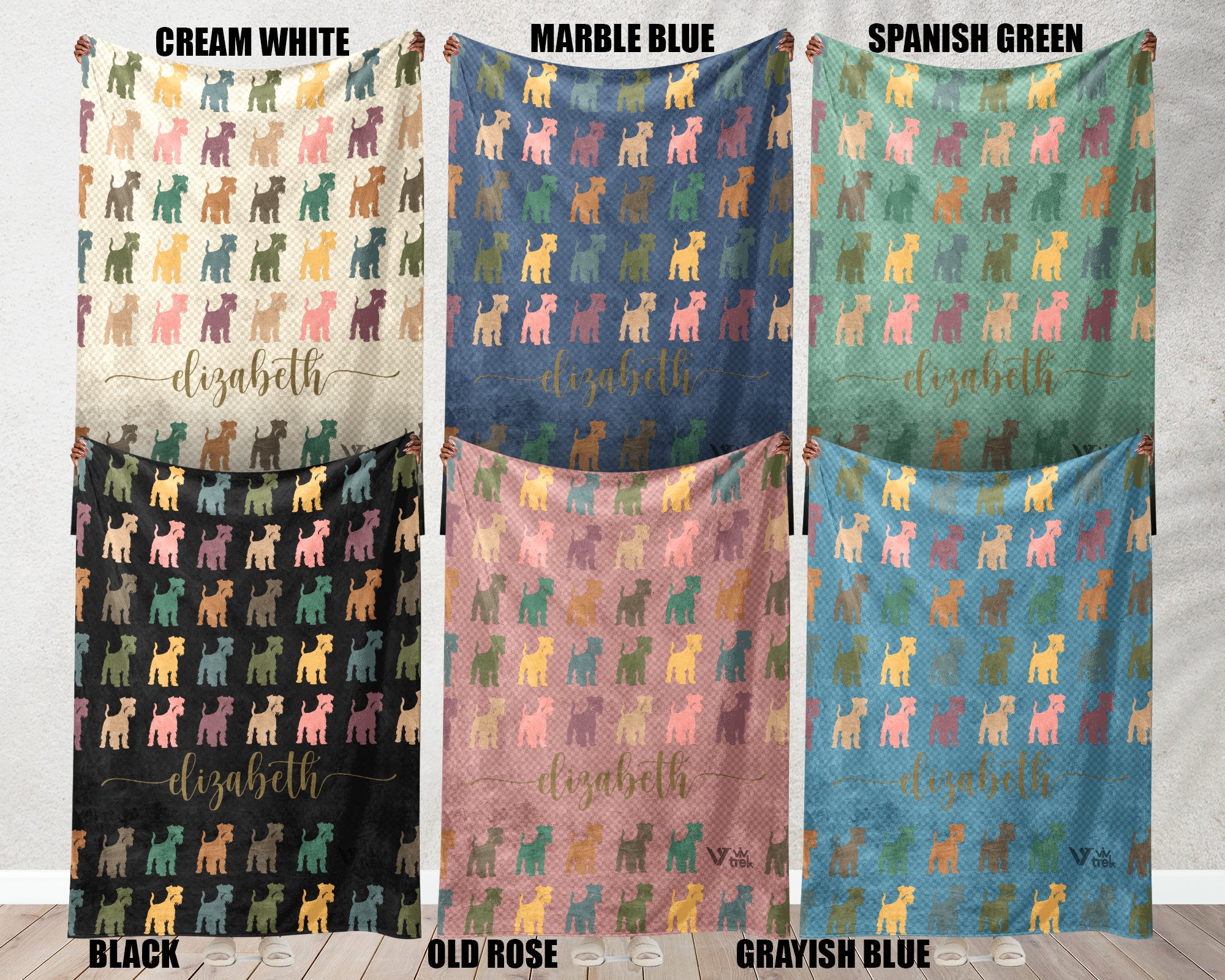 Custom Miniature Schnauzer Blanket - Personalized Name Throw, Cozy Gift Under $50