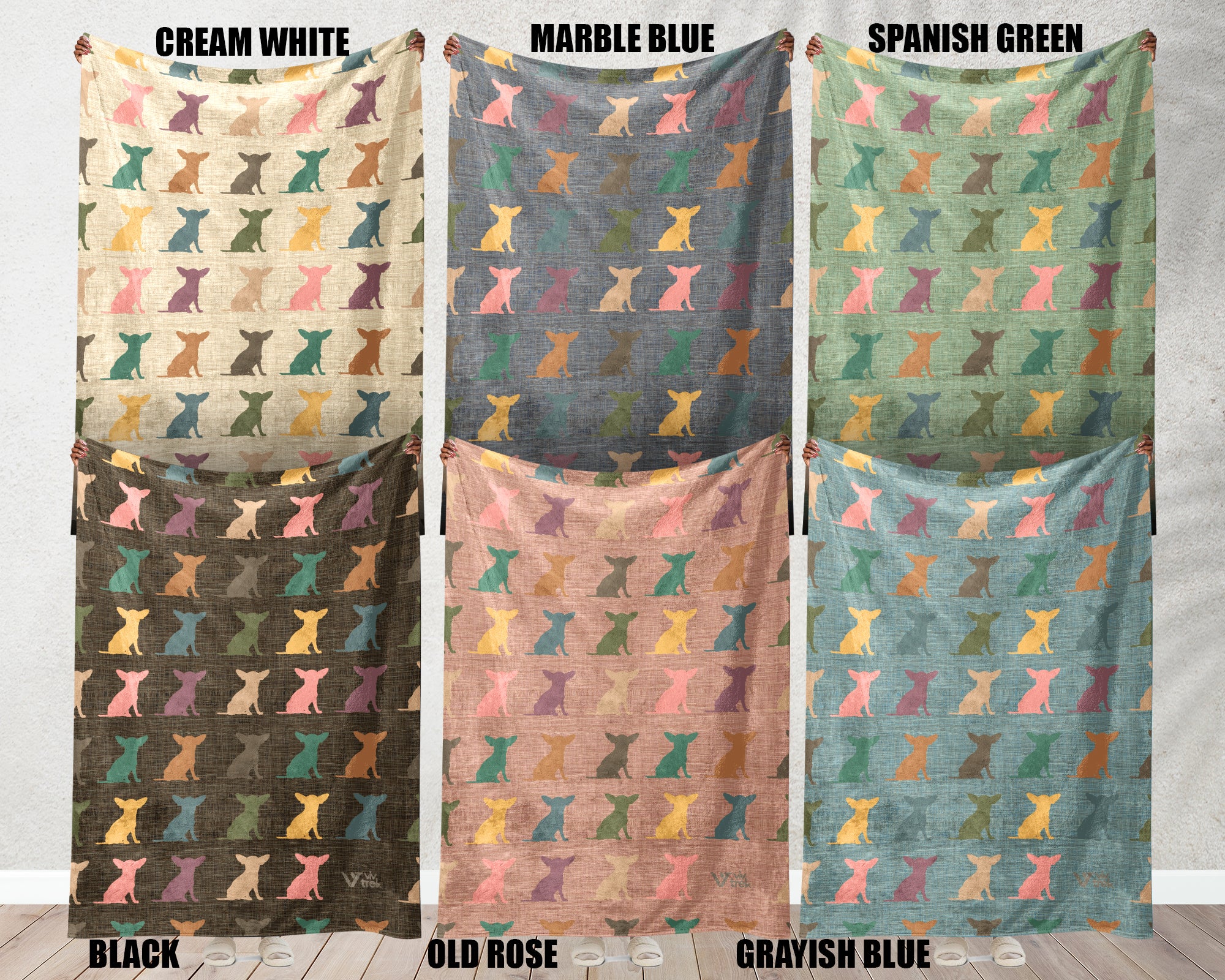 Chihuahua Dog Gift Blanket - Vintage Pet Lover Throw, Cozy Fleece Under $50