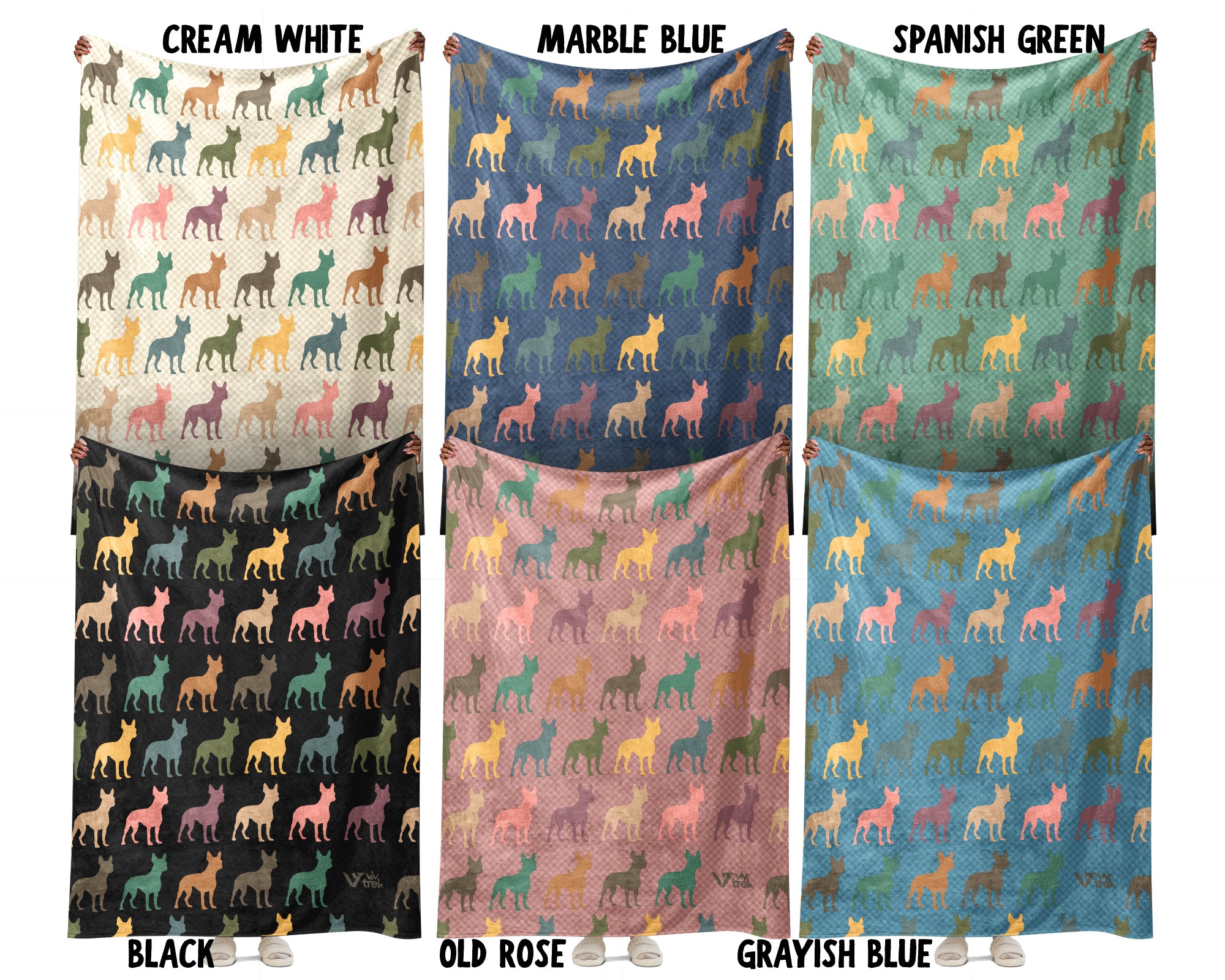 Retro Boston Terrier Dog Blanket Cozy Puppy Lover Throw Gift