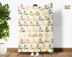 Personalized Cycling Blanket Custom Name Bike Lover Throw Gift