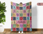 Personalized Rugby Blanket – Custom Name Cozy Throw for Rugby Lovers