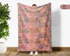 Retro Bicycle Lover Blanket for Cyclists and Outdoor Riders