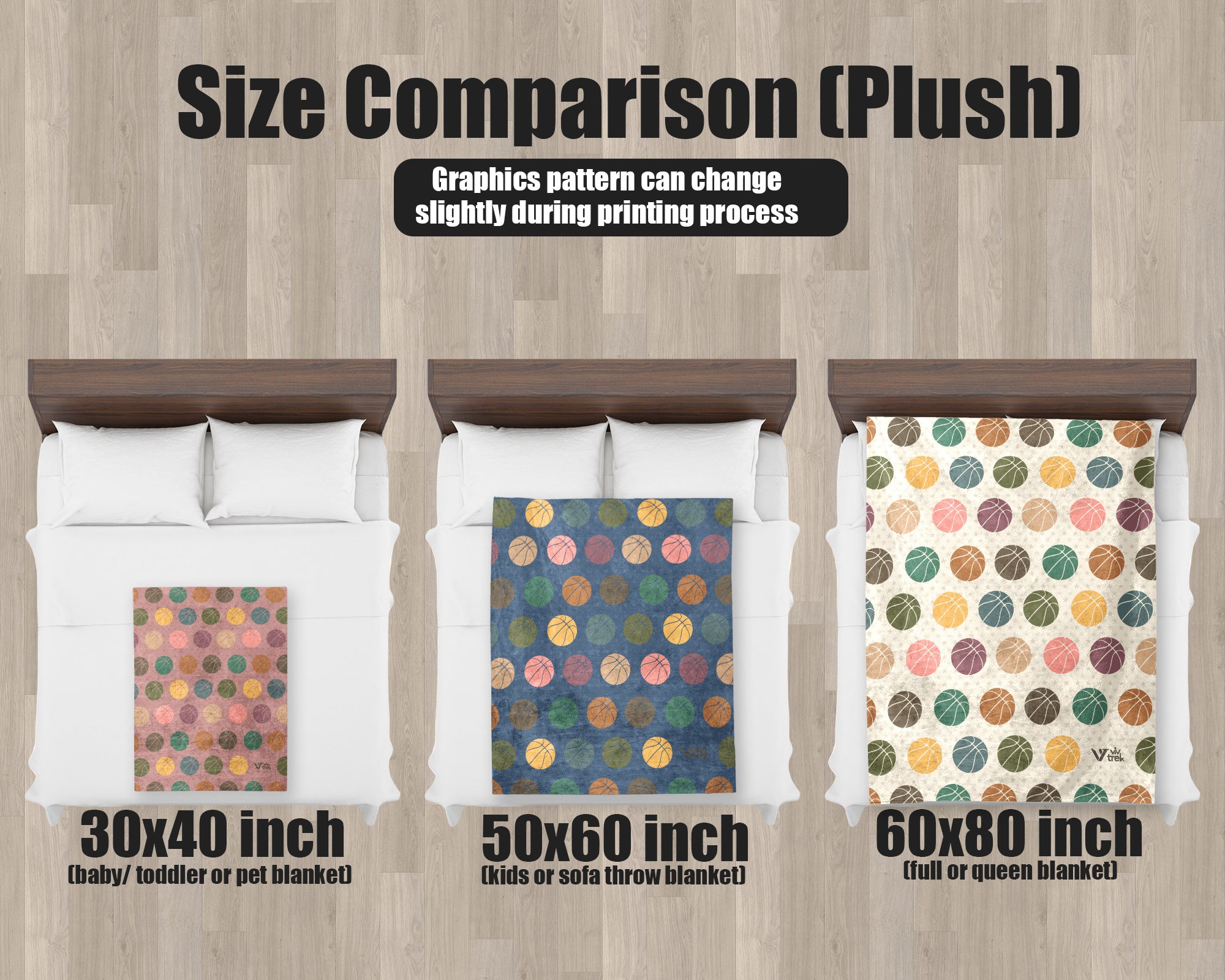 Basketball Lover Blanket - Vintage Sports Gift, Retro Throw Under $50