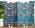 Personalized Pig Blanket Custom Name Cozy Vintage Farm Animal Throw Gift