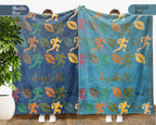 Personalized Rugby Blanket – Custom Name Cozy Throw for Rugby Players