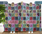 Personalized Squirrel Blanket Custom Name Cozy Vintage Chipmunk Throw