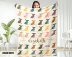 Custom Chihuahua Dog Blanket - Personalized Name Throw, Cozy Gift Under $50