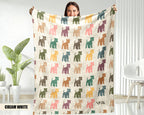 Miniature Schnauzer Dog Blanket - Vintage Pet Lover Throw, Cozy Gift Under $50