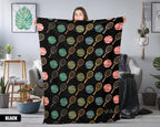 Retro Tennis Gift Throw - Vintage Tennis Player Blanket, Cozy Fleece Under $50
