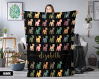 Custom Miniature Schnauzer Blanket - Personalized Name Throw, Cozy Gift Under $50
