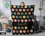 Custom Basketball Blanket - Personalized Name Throw, Vintage Sports Gift Under $50