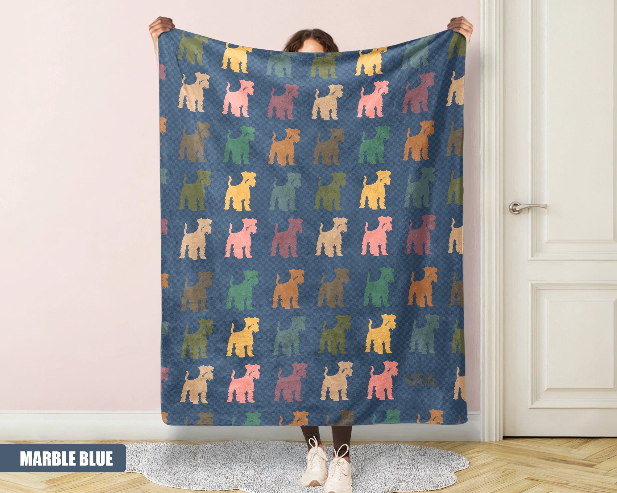 Miniature Schnauzer Dog Blanket - Vintage Pet Lover Throw, Cozy Gift Under $50