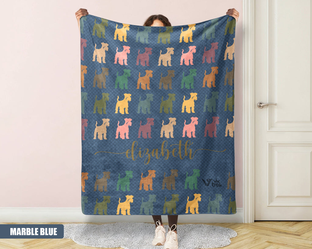 Custom Miniature Schnauzer Blanket - Personalized Name Throw, Cozy Gift Under $50