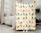 Retro Fencing Lover Blanket – Cozy Sports Throw Gift for Fencers