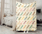 Retro Trumpet Lover Blanket – Cozy Throw for Musicians