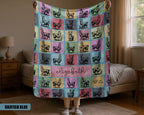 Personalized Llama Blanket - Custom Name Throw, Cozy Alpaca Gift Under $50