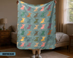 Chihuahua Dog Gift Blanket - Vintage Pet Lover Throw, Cozy Fleece Under $50