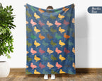 Retro Duck Lover Blanket – Cozy Farm Animal Wildlife Throw