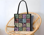 Tote bag with Colorful dog pattern