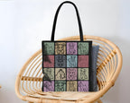 Tote bag with dog illustrations