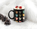 Retro Squirrel Lover Mug, Vintage Black Coffee Cup, Funny Wildlife Animal Gift, Cute Forest Animal Mug for Nature & Coffee Lovers