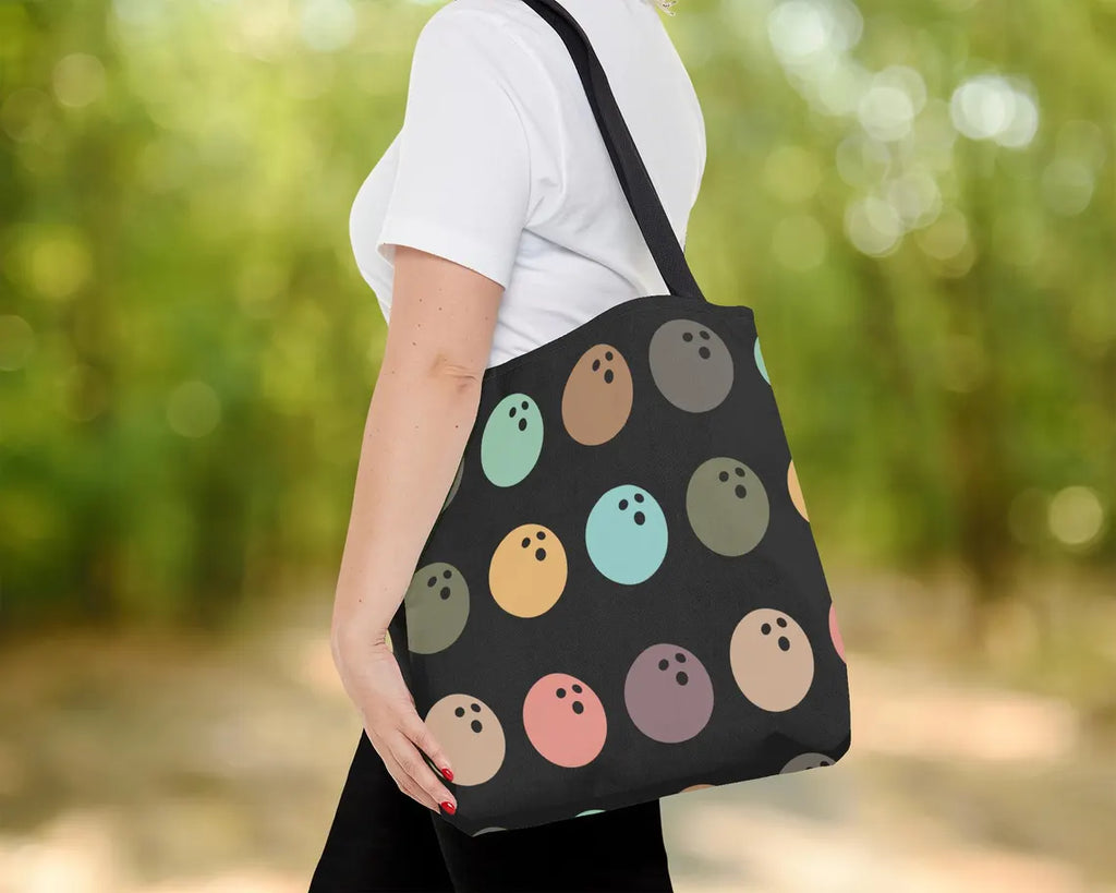 Retro Bowling Lover Tote Bag | Vintage Enthusiast Gift | Cute Sports Fan Shoulder Bag | Everyday Carryall