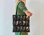 Retro Skateboarding Tote Bag – Cool Skater Over Shoulder Carry Bag – Aesthetic School Gift for Lovers