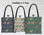 Retro Goat Tote Bag | Vintage Style Goat Lover Gift | Reusable Animal Shoulder Bag | Cute Goat Themed Everyday Tote