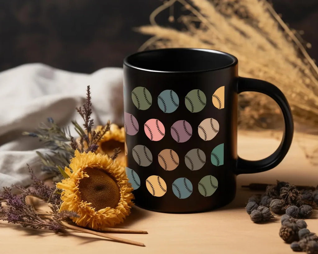 Retro Baseball Mug, Vintage Baseball Lover Coffee Cup, Classic Sports Enthusiast Gift, Baseball Player Mug, Unique Baseball Fan Gift Idea