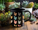 Retro Squirrel Lover Mug, Vintage Black Coffee Cup, Funny Wildlife Animal Gift, Cute Forest Animal Mug for Nature & Coffee Lovers