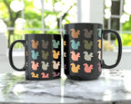 Retro Squirrel Lover Mug, Vintage Black Coffee Cup, Funny Wildlife Animal Gift, Cute Forest Animal Mug for Nature & Coffee Lovers