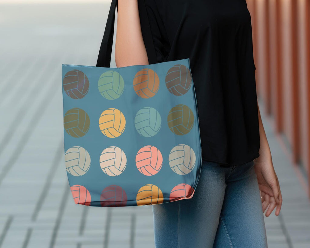 Vintage Volleyball Tote Bag – Retro Sports Lover Carry Bag – Team Enthusiast Gift for Gym Everyday Tote