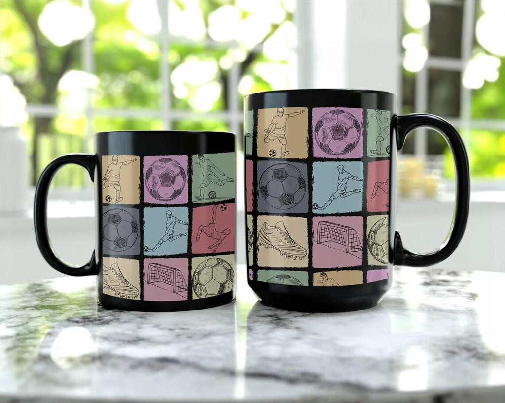 Vintage Soccer Lover Mug, Retro Soccer Coffee Mug, Distressed Football Gift, Soccer Player Fan Mug, Funny Sports Coffee Cup for Fans