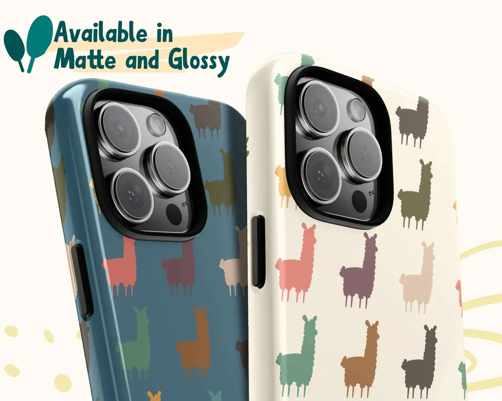 Llama Phone Case | Retro Alpaca Gift for iPhone Galaxy Pixel | Tough Cover