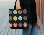 Retro Bowling Lover Tote Bag | Vintage Enthusiast Gift | Cute Sports Fan Shoulder Bag | Everyday Carryall