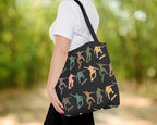 Retro Skateboarding Tote Bag – Cool Skater Over Shoulder Carry Bag – Aesthetic School Gift for Lovers