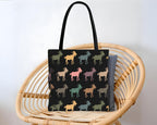 Retro Goat Tote Bag | Vintage Style Goat Lover Gift | Reusable Animal Shoulder Bag | Cute Goat Themed Everyday Tote