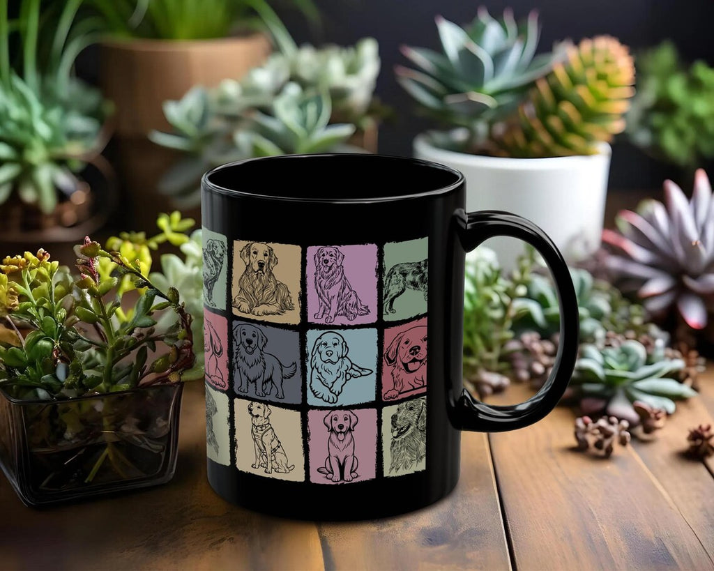 Golden Retriever Mug | Cute Coffee Cup | Dog Lover Gift | Retriever Owner Pet Present | Adorable Golden Dog Mug