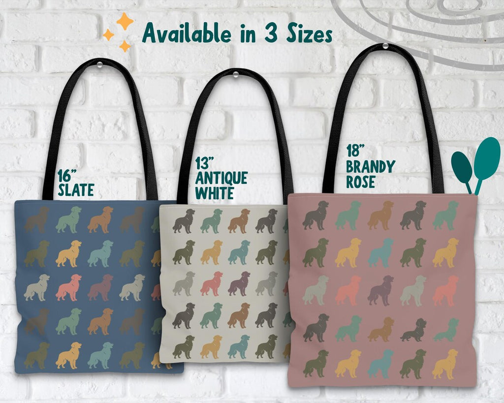 Retro Golden Retriever Dog Tote Bag | Vintage Lover Gift | Cute Pet Design Shopper | Dog Breed Carryall
