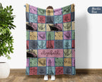 Custom Name Titanic Blanket - Personalized Vintage Throw Blanket Gift - Retro Graphic Ship Lover Custom Blankets