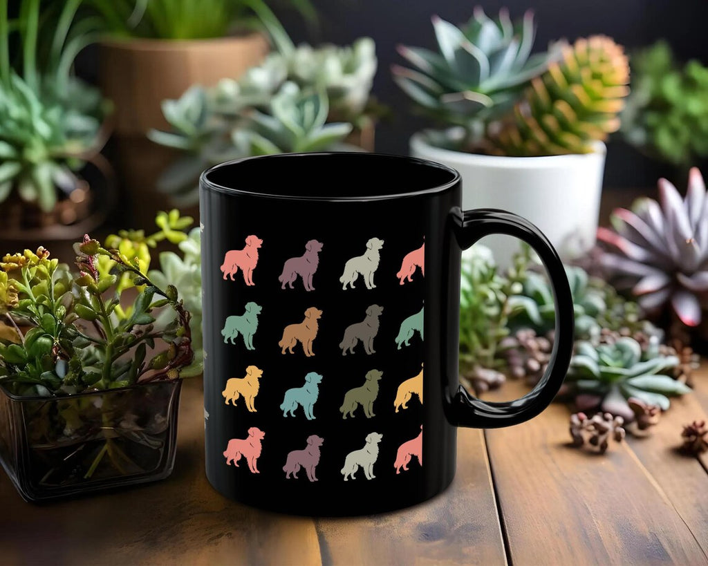 Retro Golden Retriever Mug | Cute Coffee Cup | Vintage Dog Lover Gift | Retriever Owner Pet Present | Golden Dog Mug