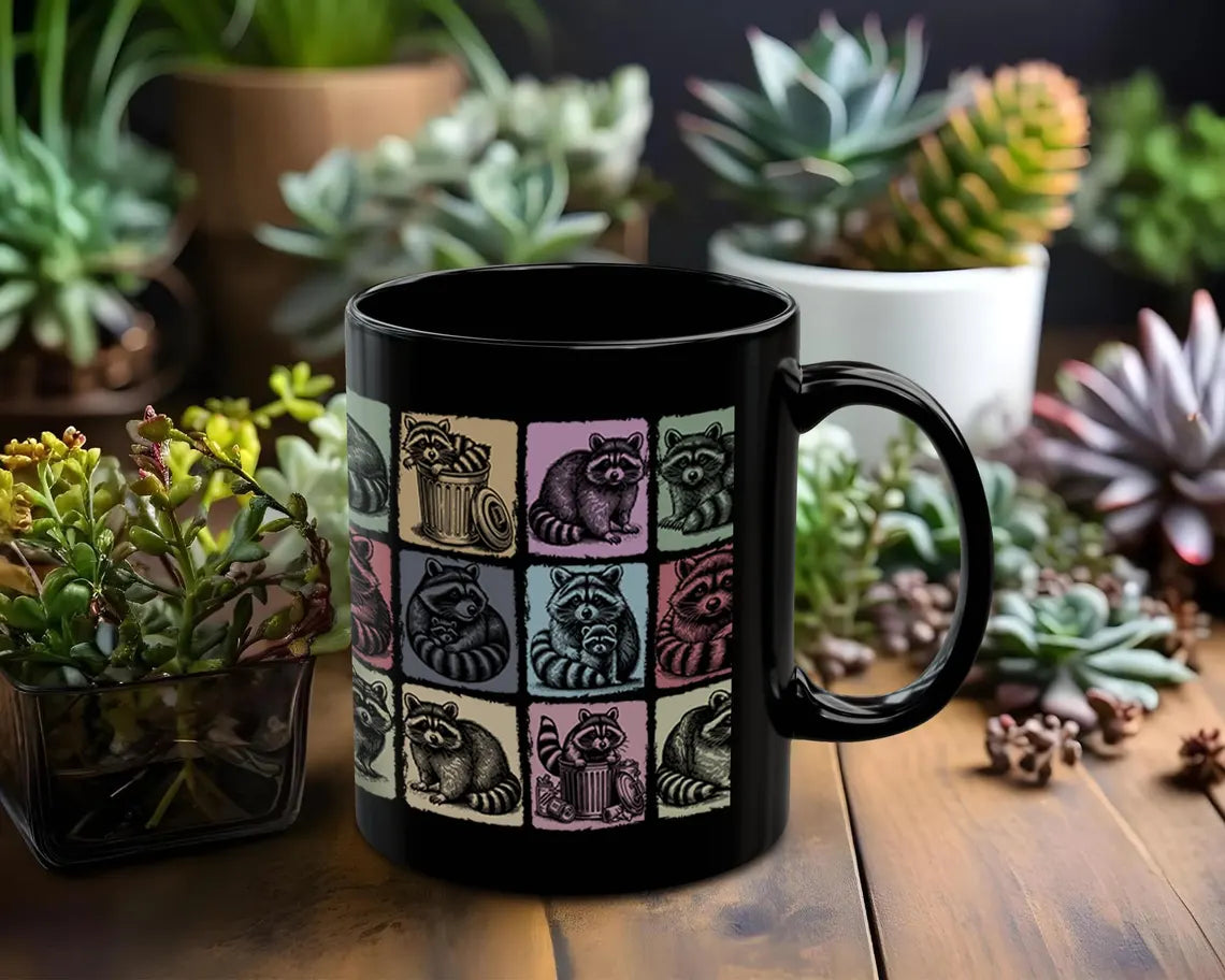 Raccoon Lover Mug – Cute Raccoon Coffee Cup – Animal Enthusiast Gift Idea – Perfect for Wildlife Fans