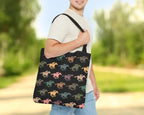 Retro Horse Racing Enthusiast Tote Bag – Equestrian Lover's Thoroughbred Racing Fan Gift – Stylish Race Day Accessory