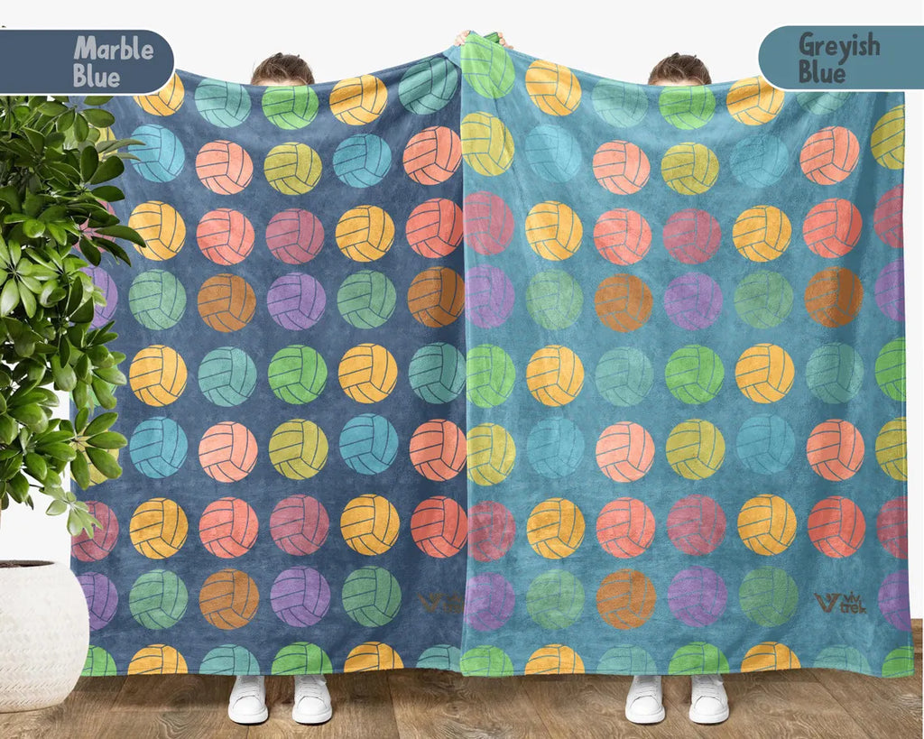 Volleyball Lover Blanket Gift, Vintage Volleyball Throw, Easily Distracted By Volleyball Blanket, Cozy Sports Blanket for Fans
