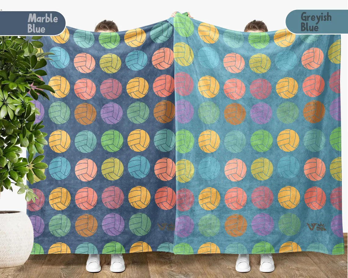 Volleyball Lover Blanket Gift, Vintage Volleyball Throw, Easily Distracted By Volleyball Blanket, Cozy Sports Blanket for Fans