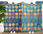 Custom Volleyball Lover Blanket Gift, Personalized Name Vintage Volleyball Throw, Cozy Sports Blanket, Unique Volleyball Gift for Teens & Adults