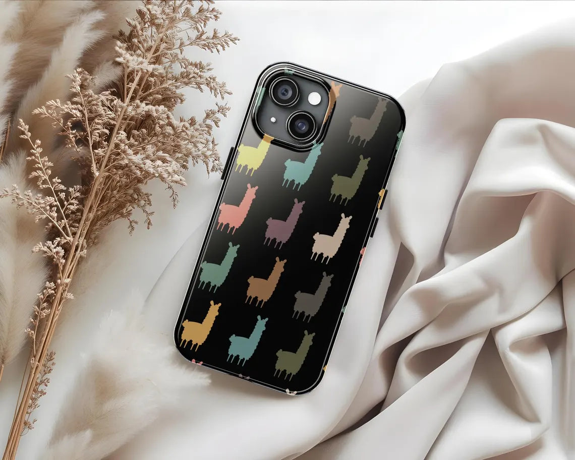 Llama Phone Case | Retro Alpaca Gift for iPhone Galaxy Pixel | Tough Cover