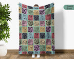 Vintage English Bulldog Throw Blanket Gift | Easily Distracted By Bulldog | Animal Lover Cozy Blankets | Graphic Throw
